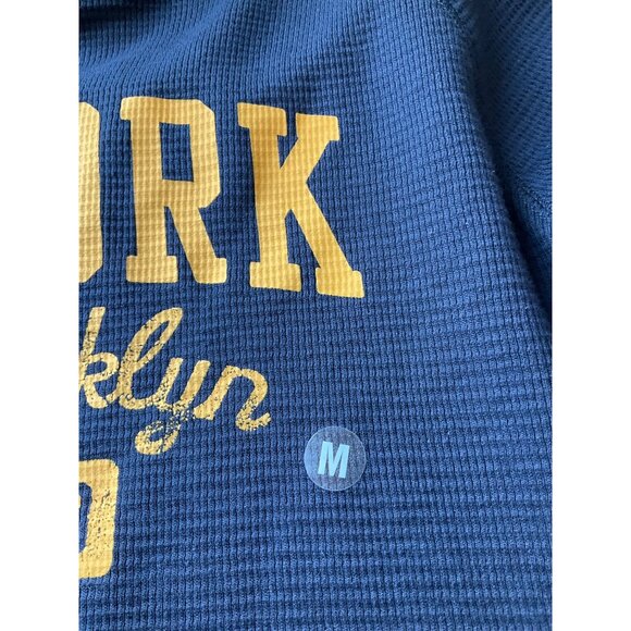 New n/Tags Roebuck & Co. Men's Sz Medium shirt NY Long sleeve Navy Waffle knit - Picture 6 of 9